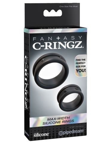 Fantasy C-Ringz Max Width Silicone Cock Rings Set of 2 COCK RING Set