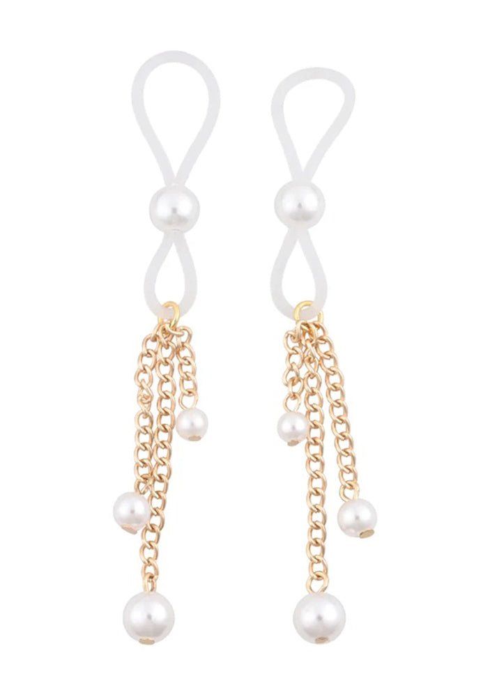 Sex & Mischief Pearl Nipple Ties Nipple Stimulators