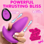 Thrusting and Vibrating Silicone Butt Plug – Wireless Remote-Controlled Butt Plug > Anal Range > Vibrating Butt Plugs