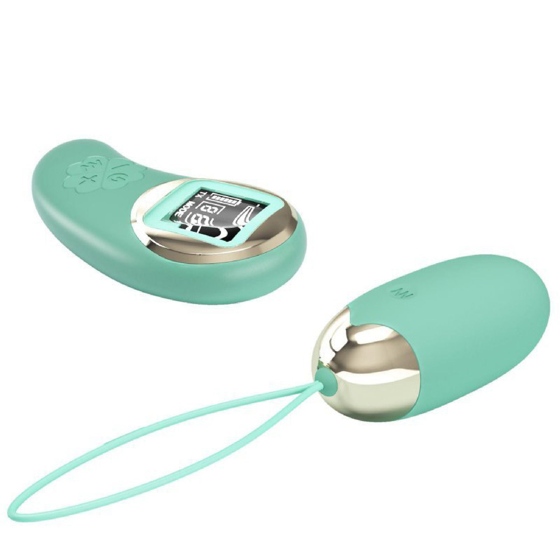 Mina Remote Control Vibrating Egg for Adult Intimate Play Turquoise BULLETS