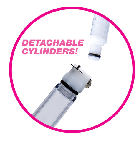 Nipple Pumping System with Dual Cylinders 2.75 Inches Nipple Suckers