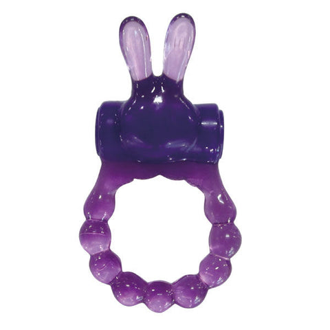 Pink Vibrating Bunny Ring for Adult Intimacy with Single Speed Cock Rings Vibrating