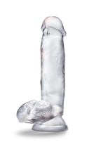 Blush B Yours Diamond Gleam Clear Realistic 5.5" Insertable Dildo with Suction Base > Dildos > Slim Dildos
