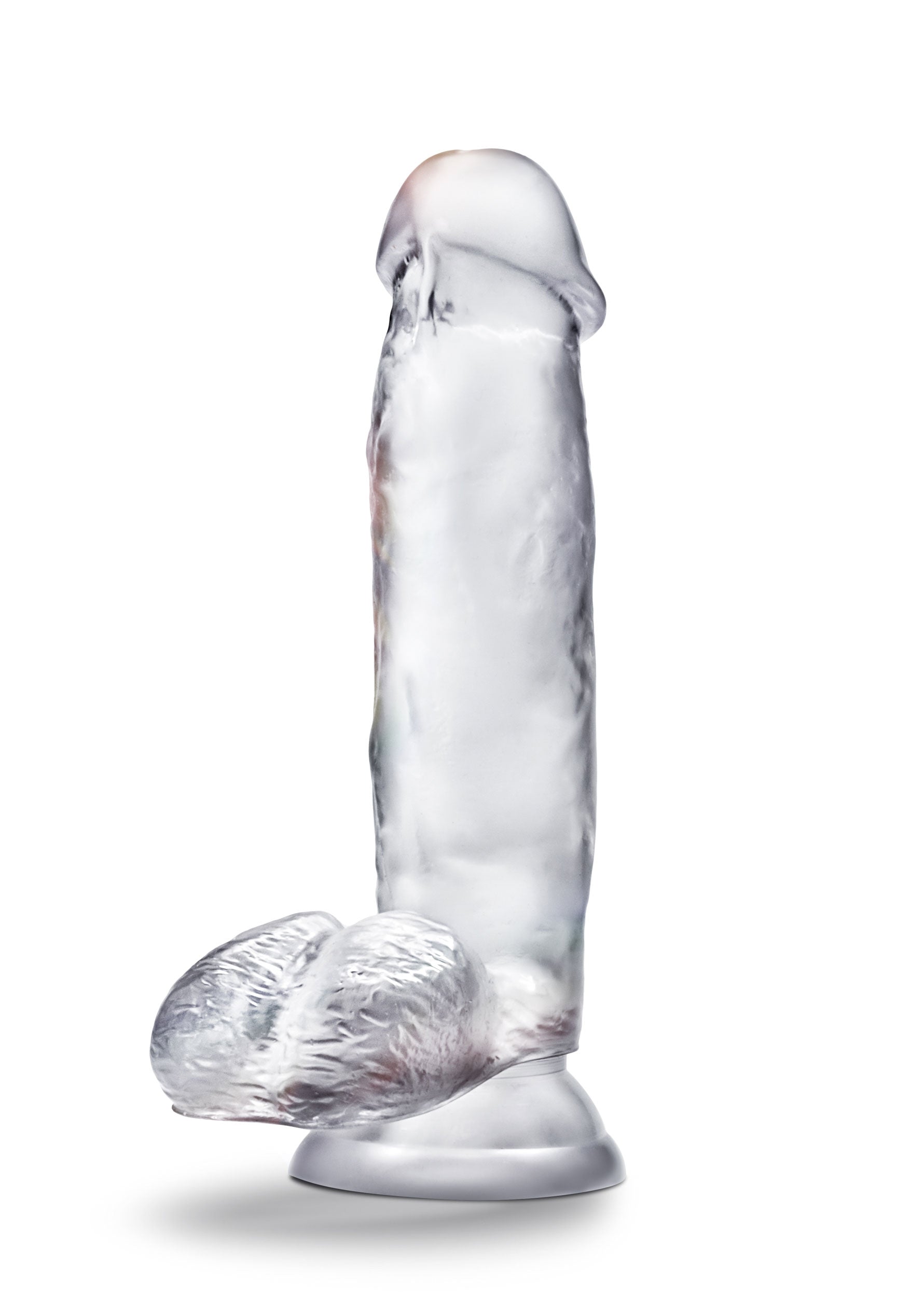 Blush B Yours Diamond Gleam Clear Realistic 5.5" Insertable Dildo with Suction Base > Dildos > Slim Dildos