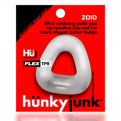 Zoid Trapaziod Lifter Cockring Clear Ice Clear One Size COCK RINGS
