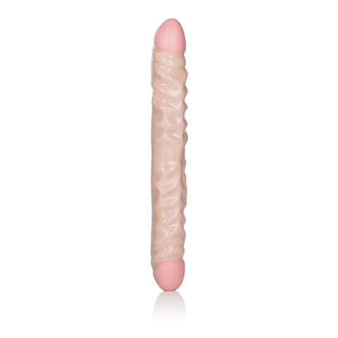 CalExotics Ivory Duo 12 Inches Veined Double Dong – Large Dildo Dongs Big