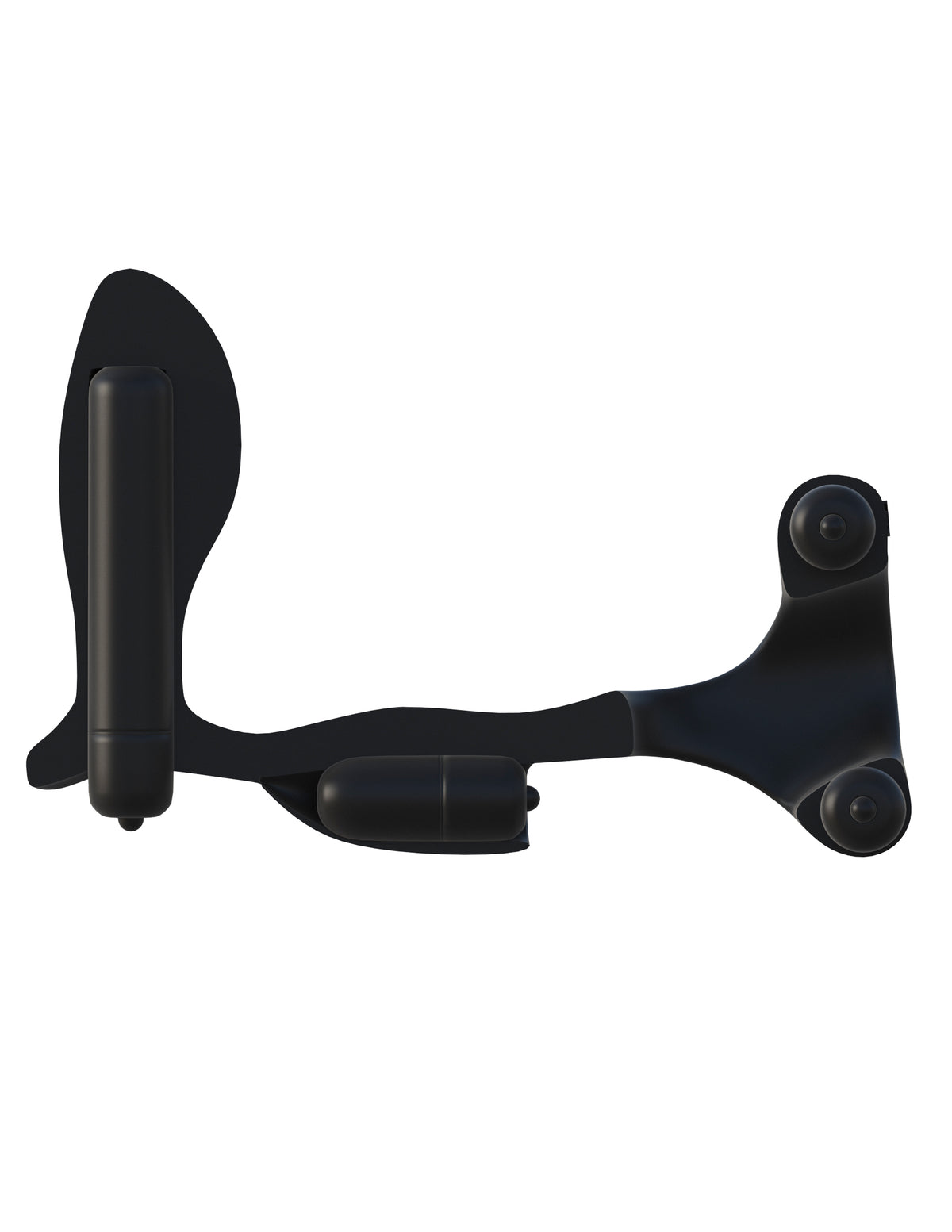 Fantasy C-Ringz Deluxe Vibrating Cock Ring and Prostate Plug Black > Anal Range > Prostate Plugs Main image