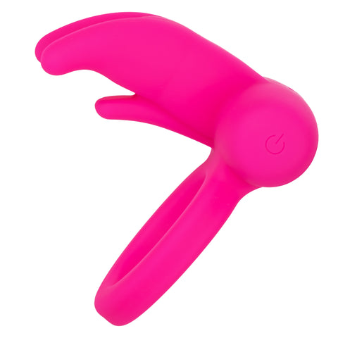 Silicone Rechargeable Triple Clit Flicker Vibrating Ring Cock Rings Vibrating