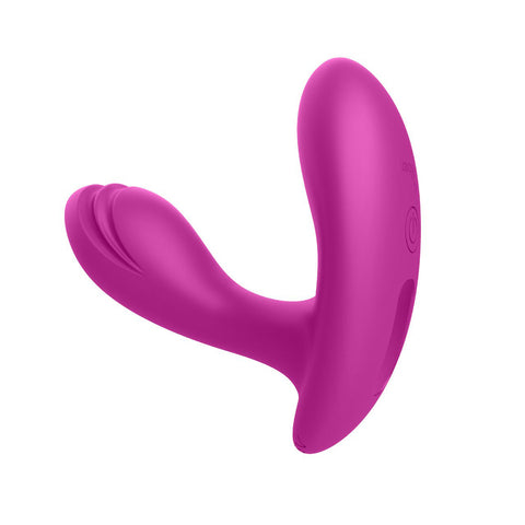 Epiphany Clitoral Rollerball Panty Vibe (Berry) – Remote-Controlled Dual Motor Panty Vibrator > Sex Toys For Ladies > Panty Vibes