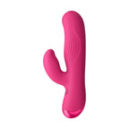 Bg Ribbed Silicone Rabbit Vibrator Pink > Vibrators > Ladies > Rabbit
