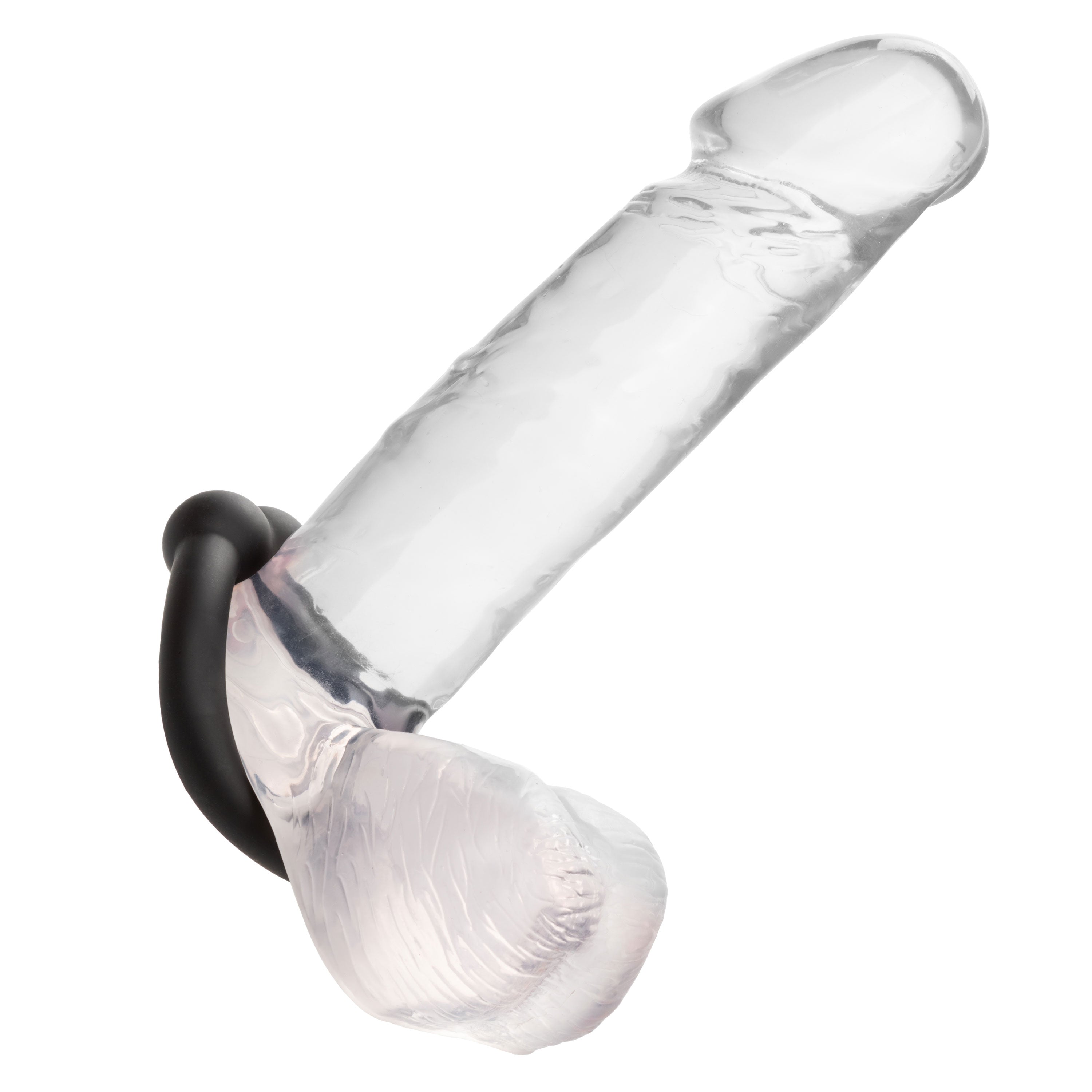 Alpha Liquid Silicone Muscle Ring Stretchy Comfortable Enhancer Ring Black > Cock Ring > Single