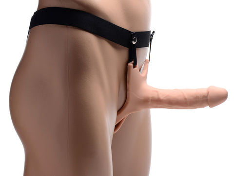 Size Matters Silicone Dildo Strap-On - 15.2 cm Hollow Strap-On STRAP-ONS