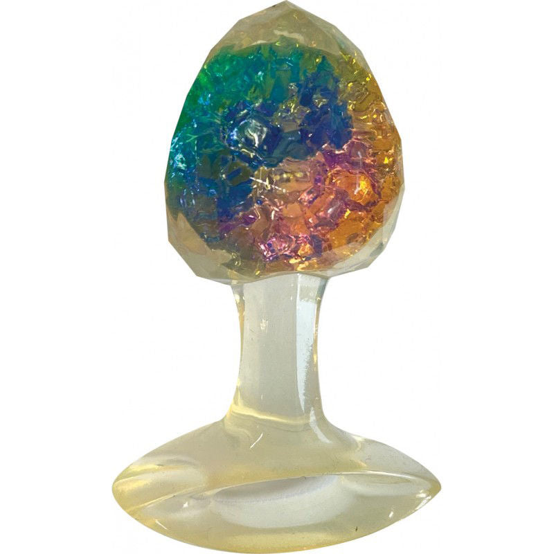 Cotton Candy Joy Gems Sapphire 2.24 Inch Silicone Butt Plug > Anal Range > Jewel Butt Plugs