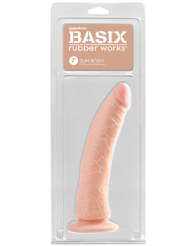 Basix Rubber Works Slim 7 Flesh 17.8 cm Dong Dongs Realistic