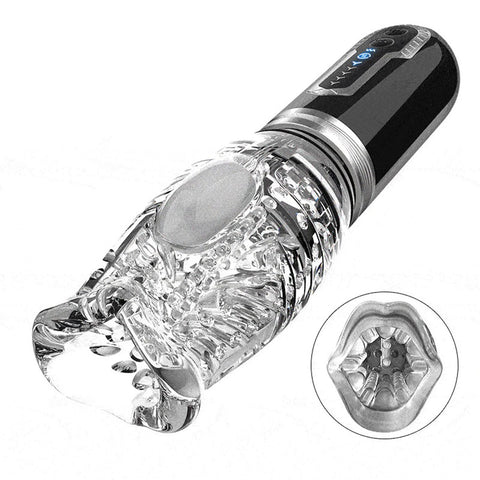 Male Rose 3-in-1 Vibrating Thrusting Rotating Penis Masturbator Strokers - Auto