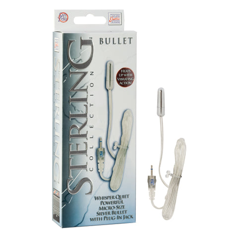 Sterling Collection Micro Silver Bullet Vibrator for Adults Silver BULLETS
