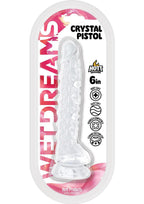 Wet Dreams Crystal Pistol – 6 Inch Suction Cup Silicone Dildo > Dildos > Realistic Dildos