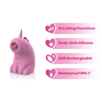 Dreamii Licks Mystical Pink Unicorn Clitoral Stimulator Toy > Sex Toys For Ladies > Clitoral Vibrators and Stimulators