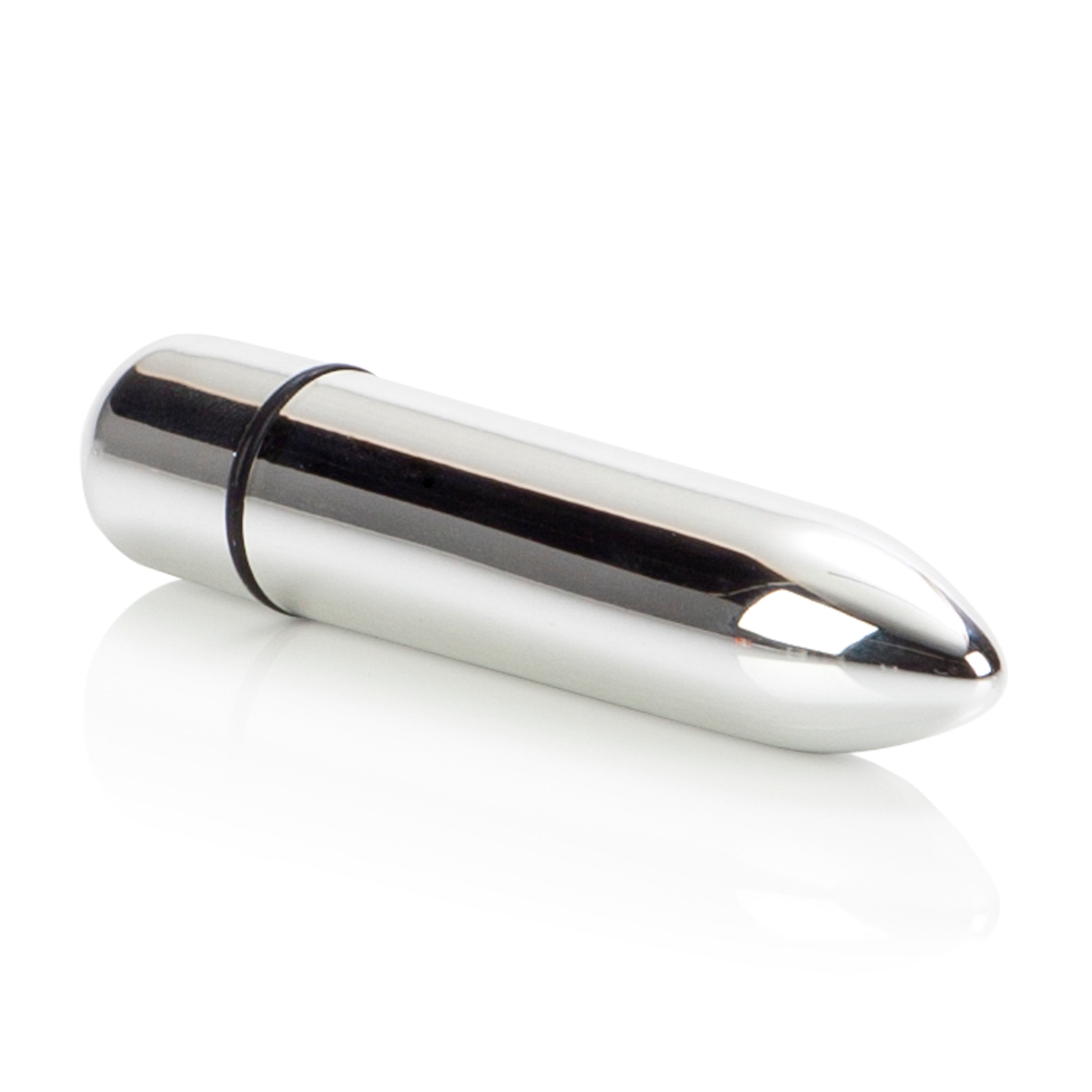 High Intensity Black Bullet Vibrator Waterproof for Intimate Use Silver BULLETS