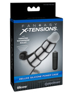 Deluxe Silicone Power Cage Erection Enhancer in Black Black > Sex Toys For Men > Penis Sleeves