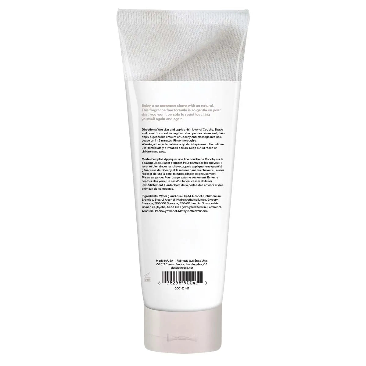 Coochy Au Natural Shave Cream – Fragrance-Free Moisturizing Shave Cream > Essentials > Bath & Body