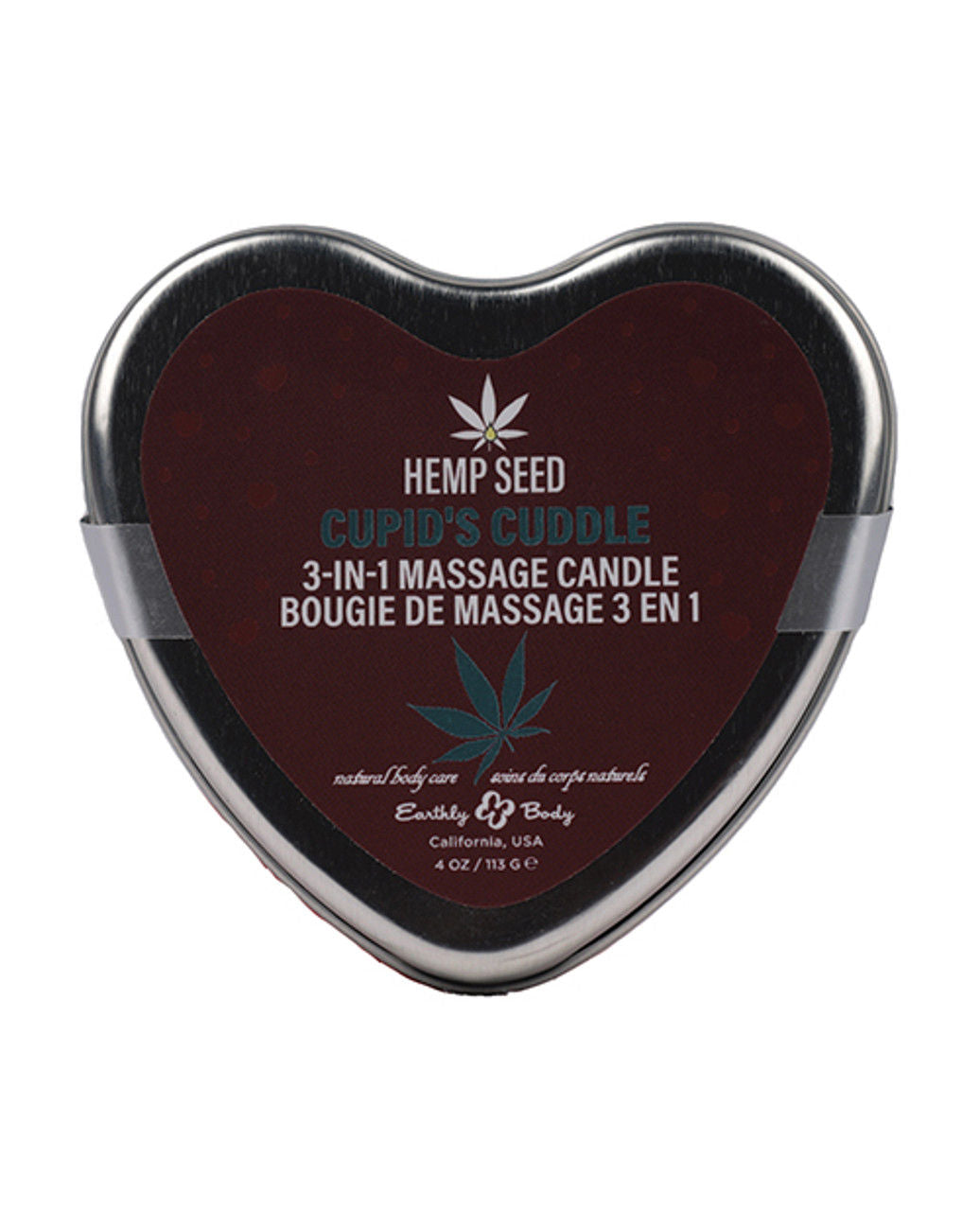Hemp Seed 3-in-1 Valentines Day Candle - Cupid's Cuddle 4 Oz Massage Candles
