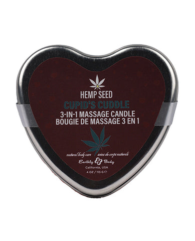 Hemp Seed 3-in-1 Valentines Day Candle - Cupid's Cuddle 4 Oz Massage Candles