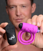 Bang Silicone Cock Ring and Bullet - Vibrating Cock Ring with Wireless Remote in Black > Cock Ring > Vibrating