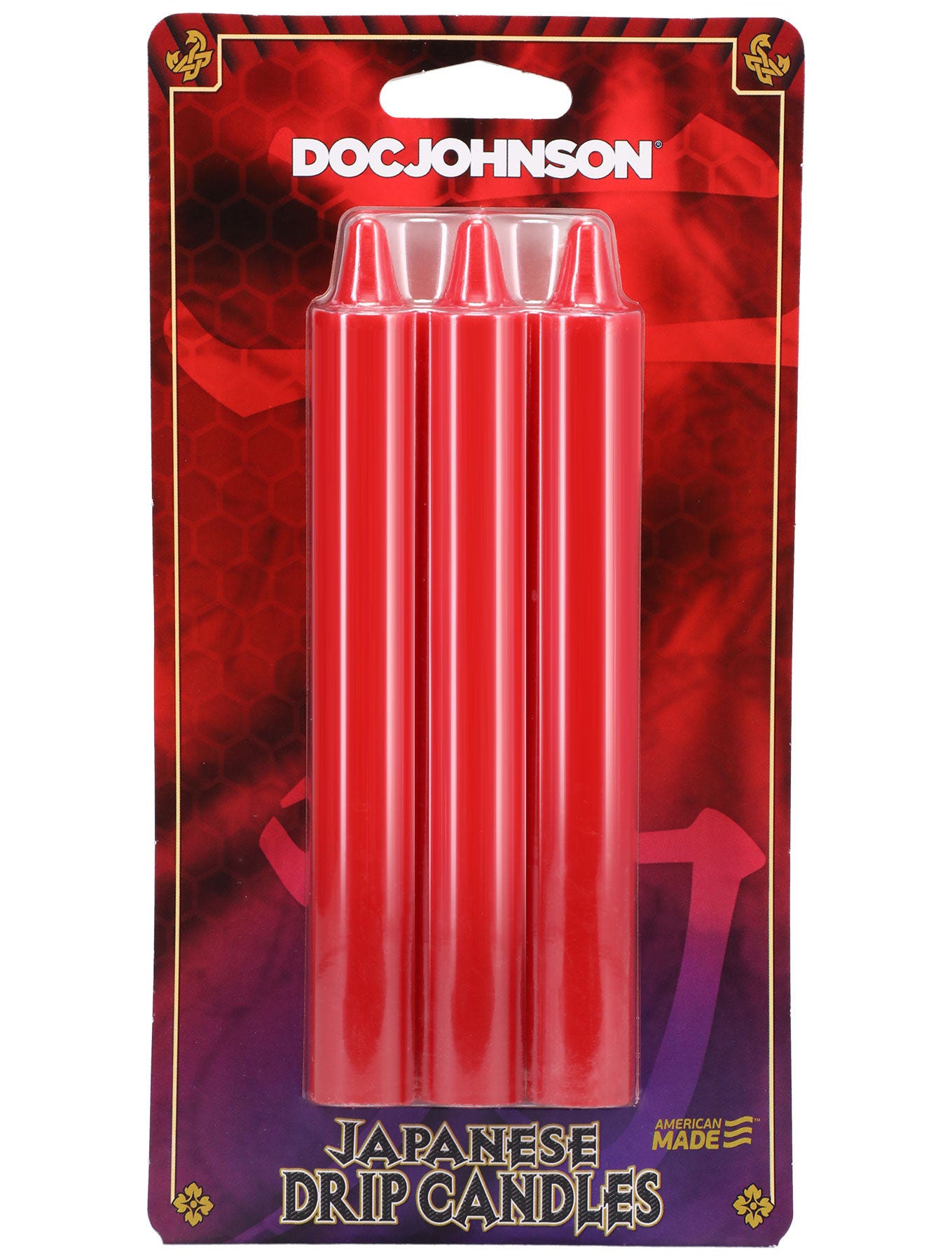 Japanese Drip Candles Red 3 Pack for Sensation Play Red Drip Candles