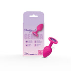 Cheeky Charms Gemma (Purple Gem Pink) – Small Silicone Butt Plug > Anal Range > Jewel Butt Plugs