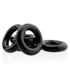 Jacker 5-Stack Five-Pack Tube Super-Strong Cockrings Black > Cock Ring > Sets
