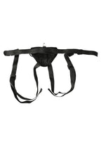 Sportsheets Vibrating Strap-On Harness with Clitoral Vibrator – Velvet Fabric Vibrator Harness > Dildos > Strap On Harnesses