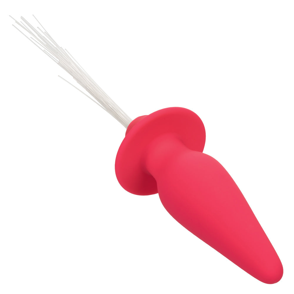 Southern Lights Vibrating Light Up Butt Plug Pink Silicone Rechargable > Anal Range > Vibrating Butt Plugs