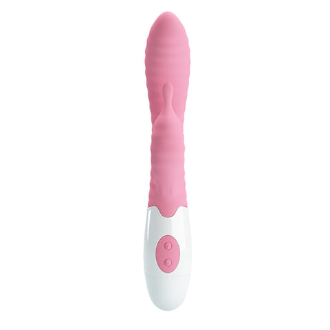 Pretty Love Pink G-Spot Vibrator with 30 Function Soft Silicone VIBRATORS-RABBIT