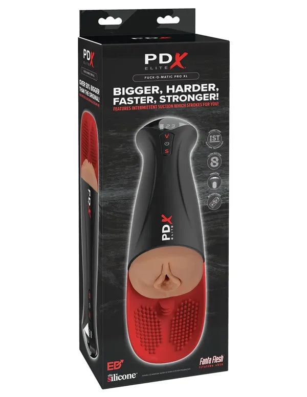Pipedream PDX Elite Fuck-O-Matic Pro XL – Powered Vibrating Masturbator > Sex Toys For Men > Masturbators > Vibrating