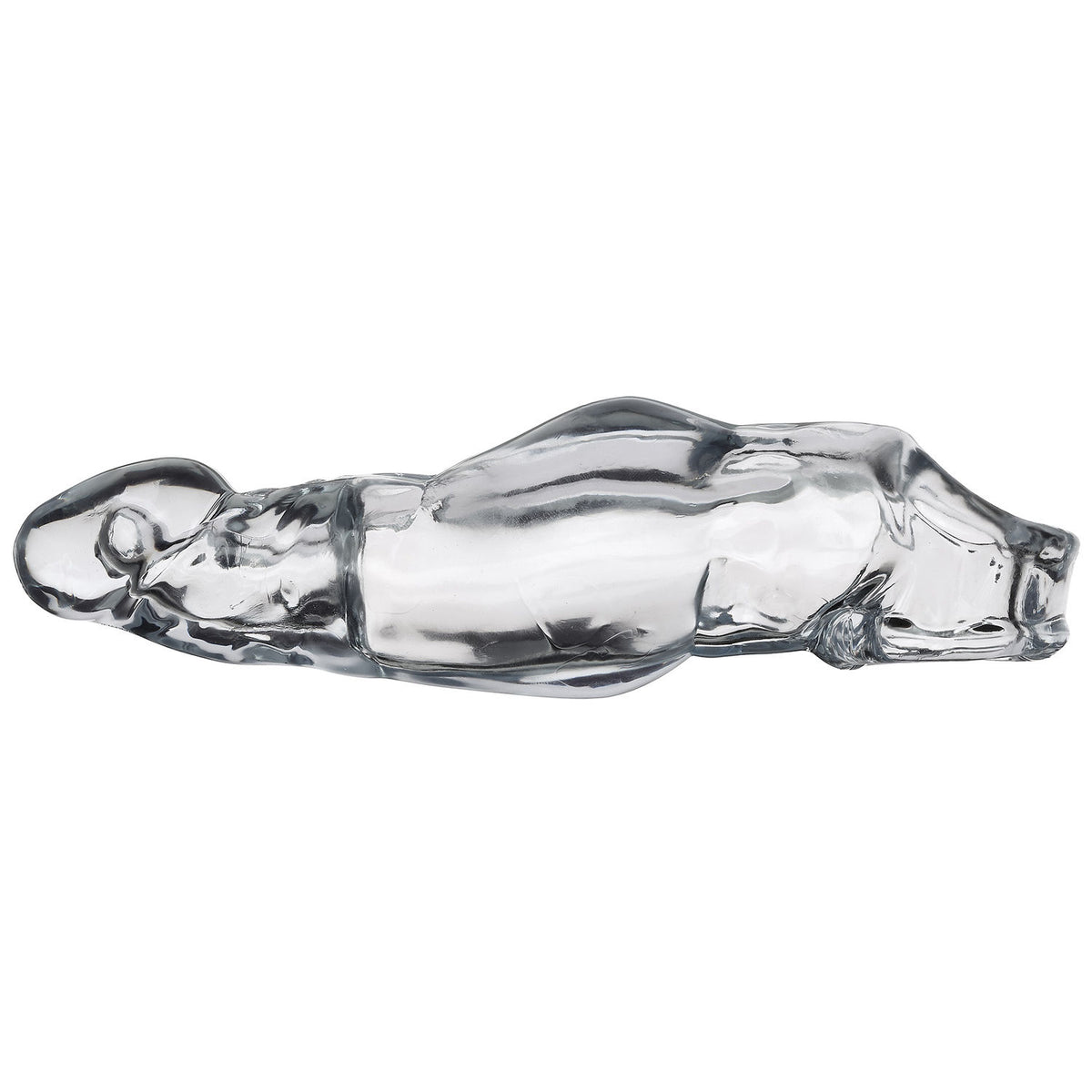 Cloud 9 Novelties Extend XL Clear Penis Sleeve 7.25 Inch with Balls Strap Sleeve > Sex Toys For Men > Penis Sleeves