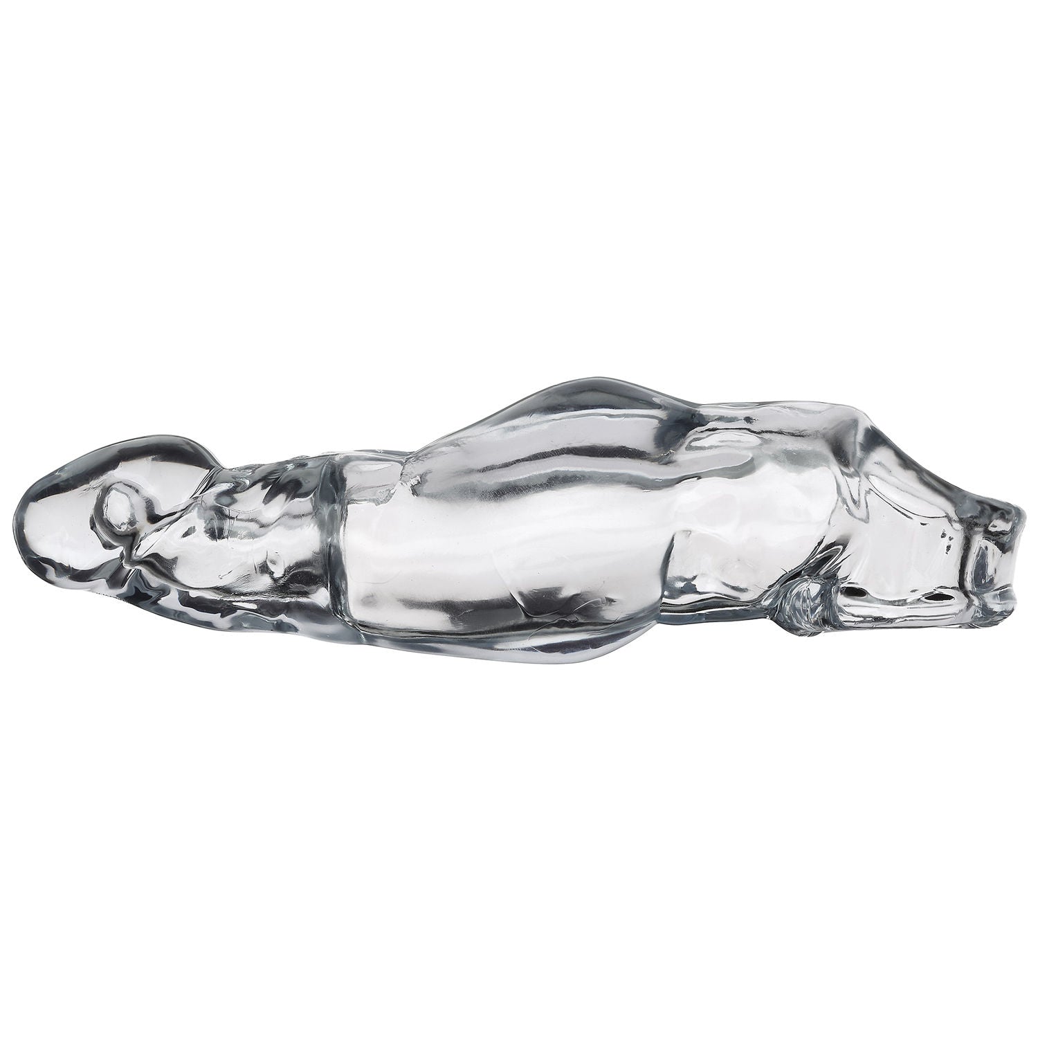 Cloud 9 Novelties Extend XL Clear Penis Sleeve 7.25 Inch with Balls Strap Sleeve > Sex Toys For Men > Penis Sleeves