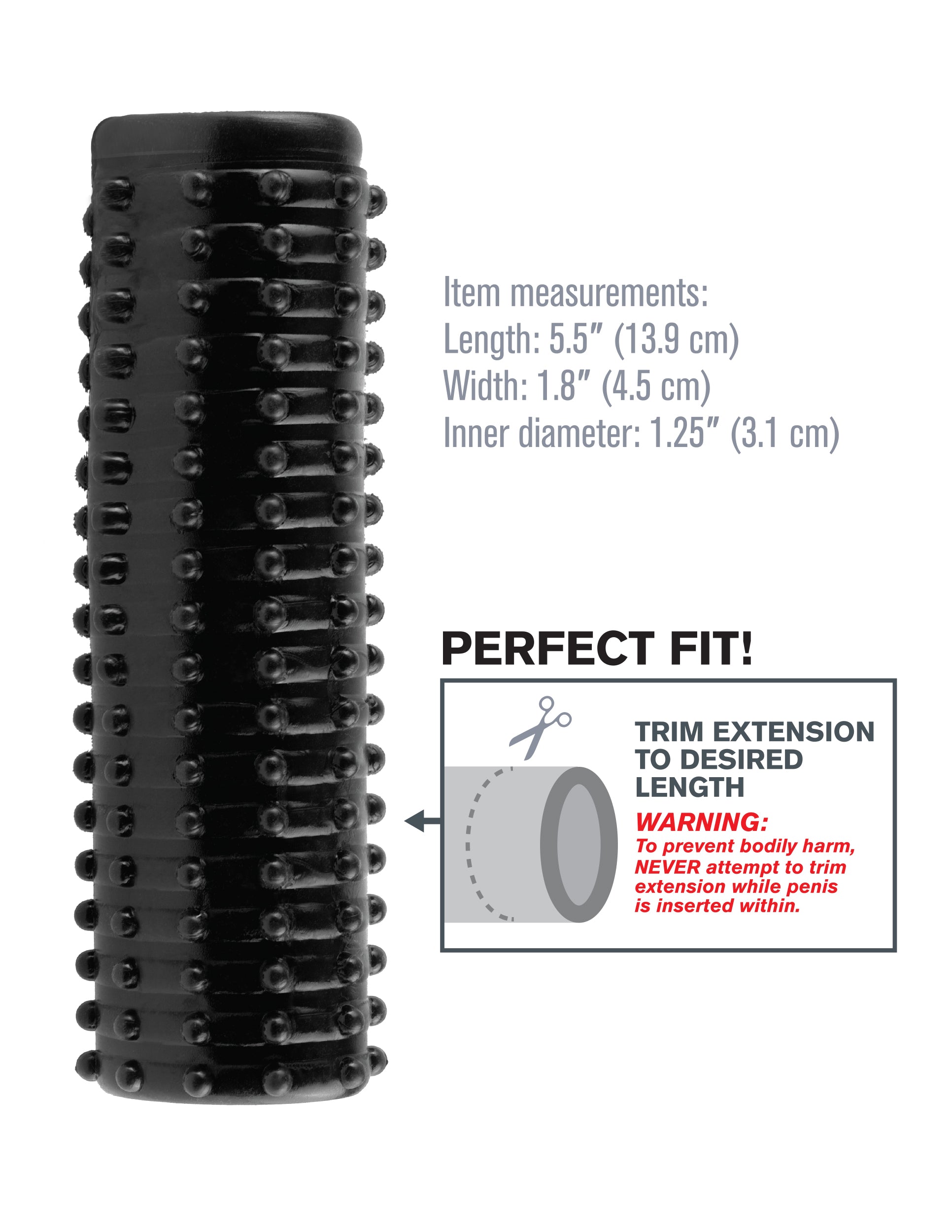 Fantasy X-Tensions Magic Pleasure Sleeve Non Vibrating Girth SLEEVES