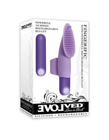 Evolved Fingerrific Finger Vibrator for Waterproof Clitoral Stimulation Finger Stimulator