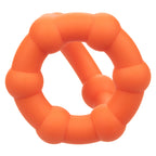 Alpha Liquid Silicone All Star Ring Orange Ultra Stretchy Dual Ring witt Built-In Scrotum Support > Cock Ring > Single