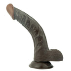 Nasstoys Realistic 8 Inch Flexible Dong With Suction Base Brown > Dildos > Realistic Dildos
