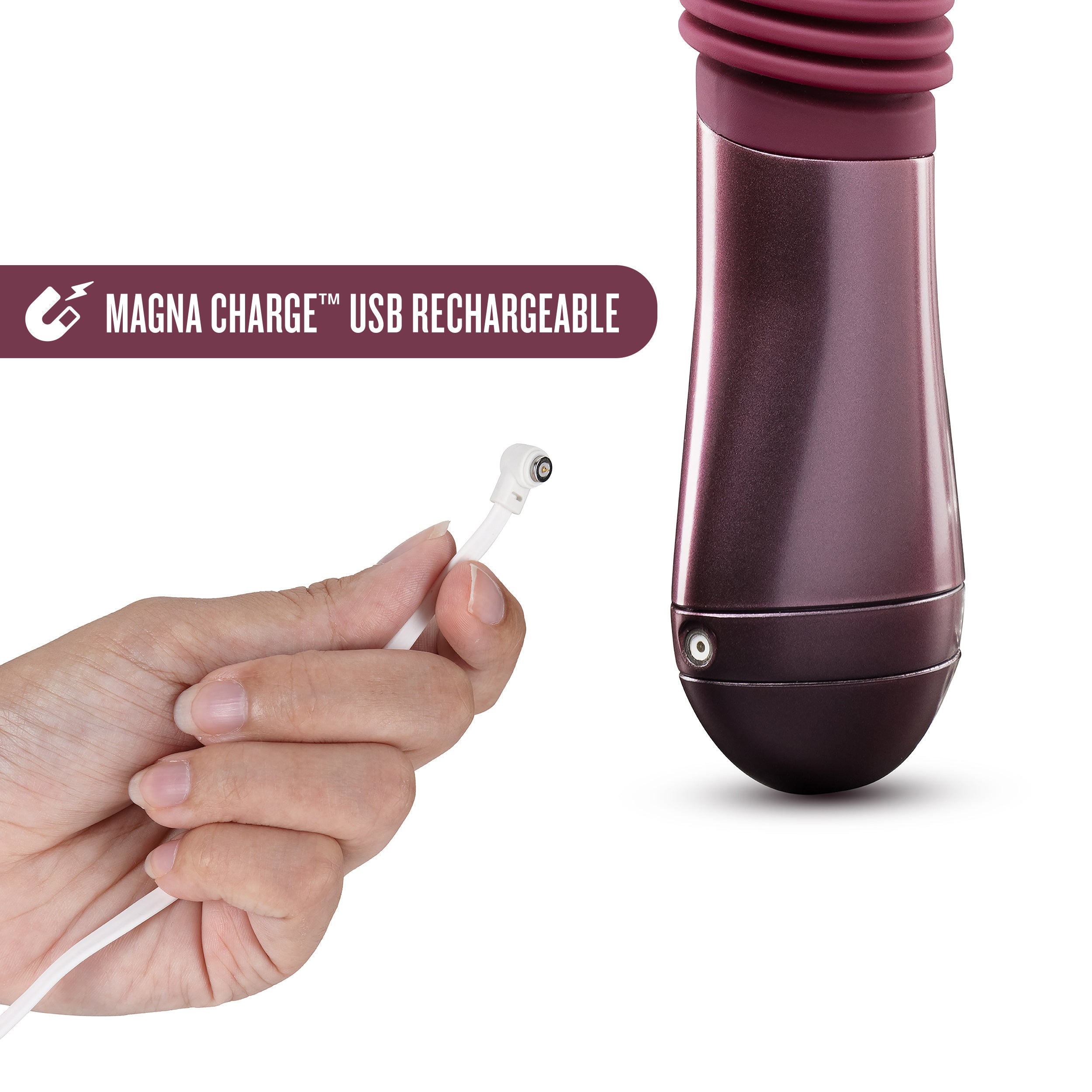 Temptasia Trixie (Wine) – Rechargeable Thrusting Dildo DONGS Thrusting