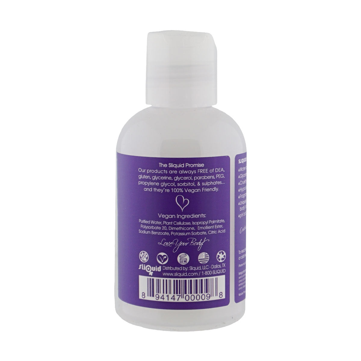 Sliquid Naturals Silk Hybrid Lubricant (125ml) – Vegan Friendly Long-Lasting Personal Lubricant > Lube > Hybrid