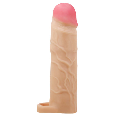 Gerd Extended Light Penis Sleeve with Testicle Strap Enhancer Beige SLEEVES