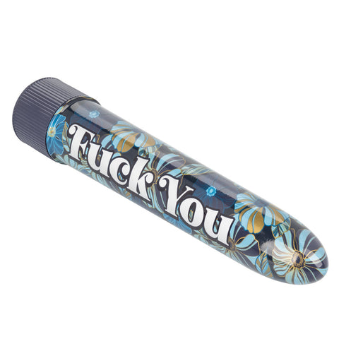 Naughty Bits Fuck You Personal Vibrator Floral Design 10-Function Powerful Massager Vibrators