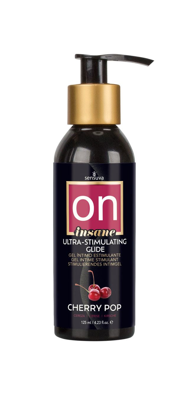 Sensuva Cherry Pop Ultra-Stimulating Personal Moisturizer 4oz Flavoured Lube