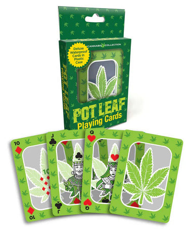 Pot Leaf Waterproof Playing Cards for Adult Party Games Games