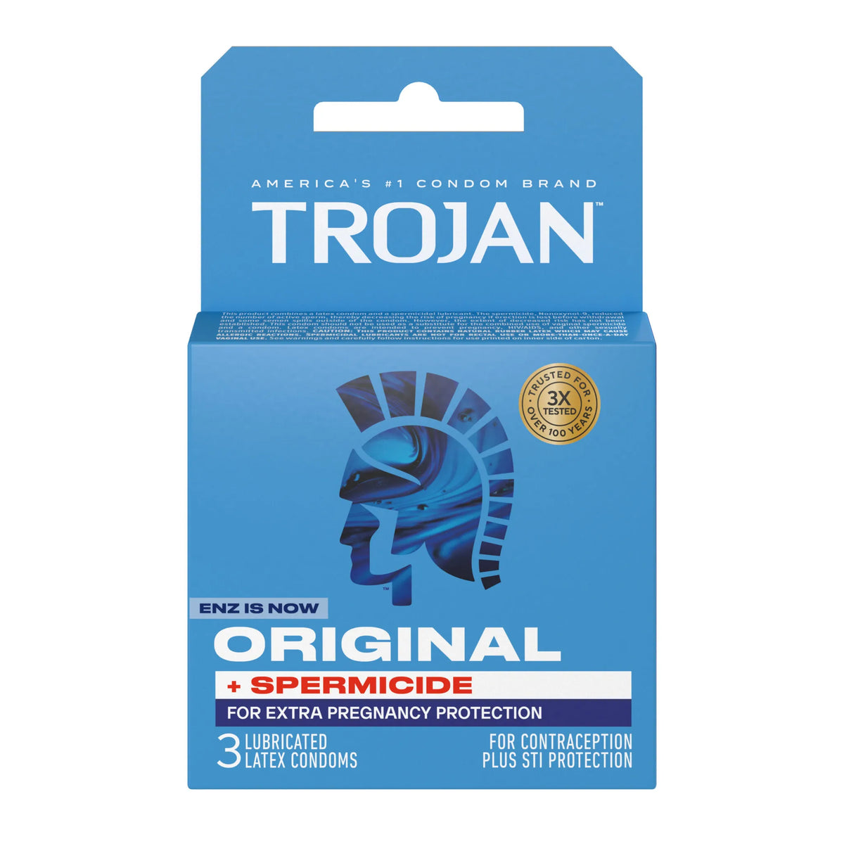 Trojan Enz Armor Spermicidal Lubricated Condoms - 3 Pack > Essentials > Condoms