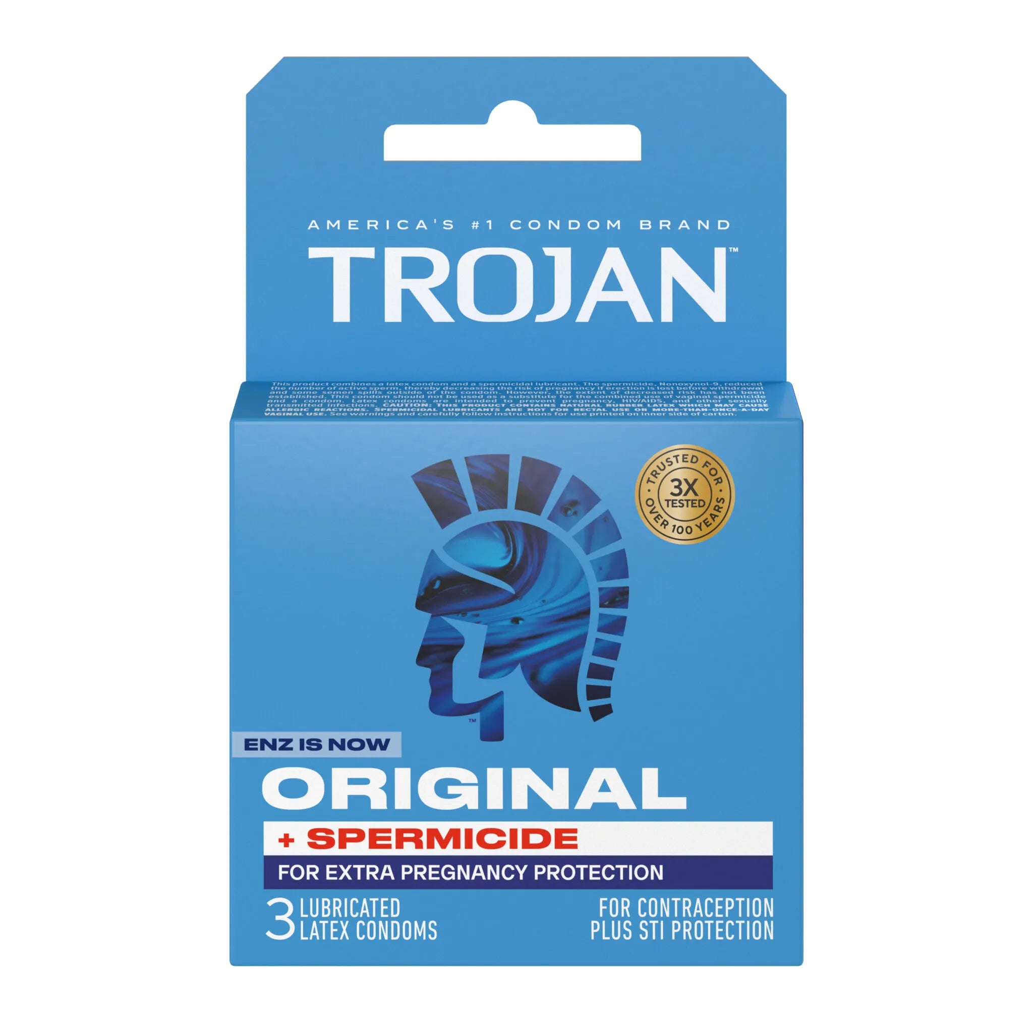 Trojan Enz Armor Spermicidal Lubricated Condoms - 3 Pack > Essentials > Condoms