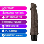 Dr Skin Vibe 6 (Chocolate) – Realistic 9 Inch Vibrating Dildo > Vibrators > Realistic Vibrators